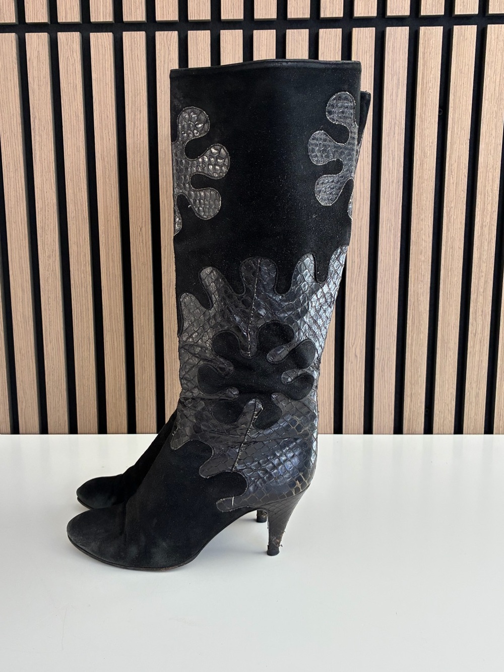 VTG PORTOFINO Suede/Snakeskin Boots